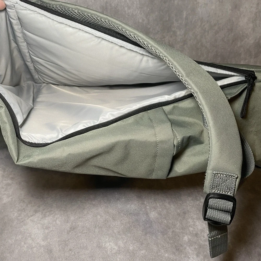 RETIRED IKEA DROMSAK Large Hiking Tote Duffle Laptop Backpack Olive Green